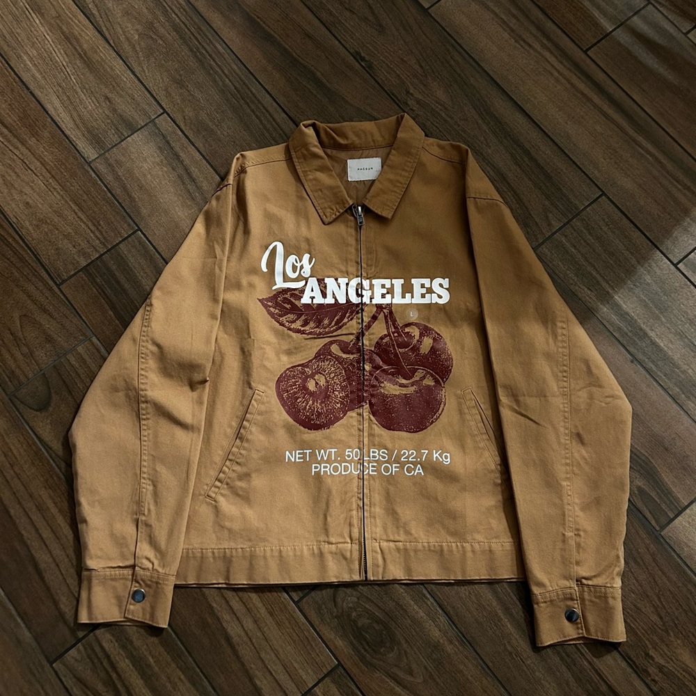 Tan Zip Up Jacket